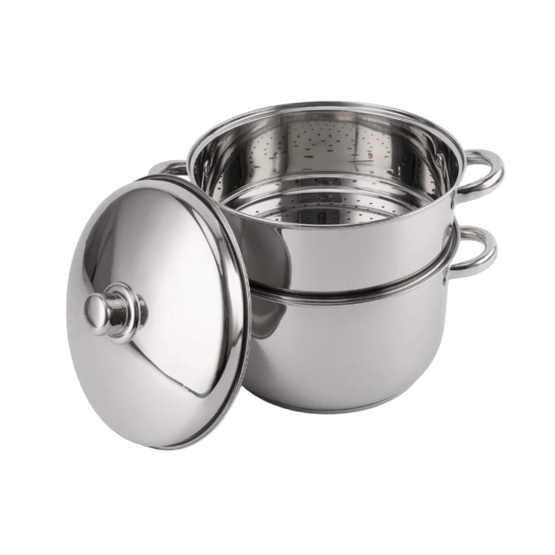 Royalty Line RL-C12L: Rostfritt stål Stockpot och Steamer/ Couscous Pot - 12L | Hem & Hobby - Hem & Hushåll - Kök - Köksredskap - Kokkärl | Pryloteket