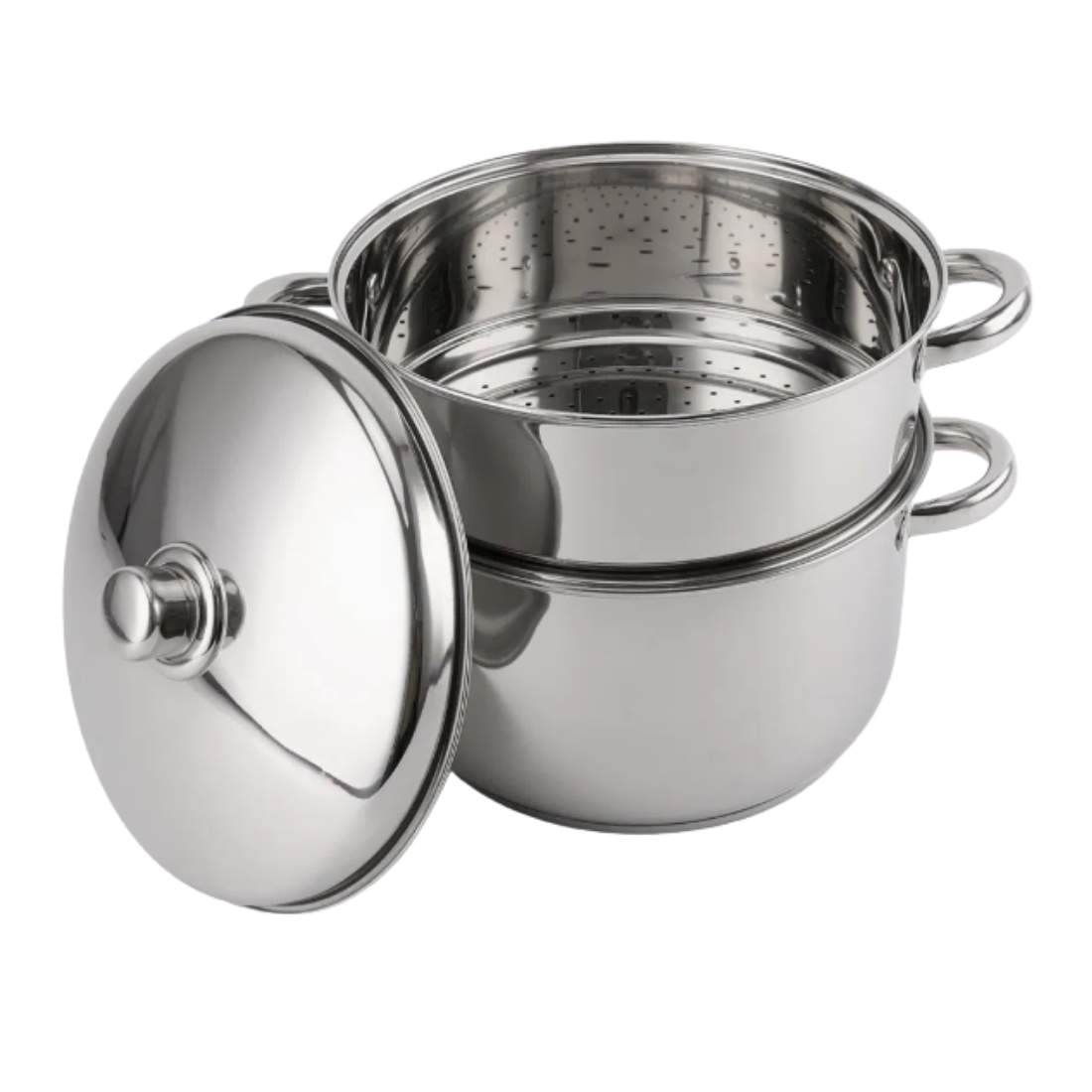 Royalty Line RL-C14L: Stockpot och ångkokare/couscousgryta i rostfritt stål - 14L | Hem & Hobby - Hem & Hushåll - Tvätt | Pryloteket