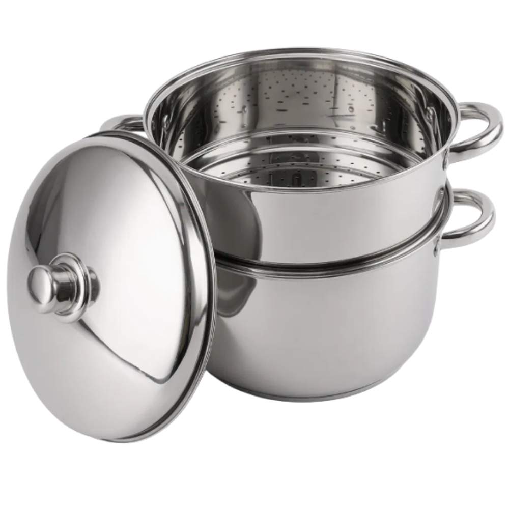 Royalty Line RL-C14L: Stockpot og dampkoger/couscousgryde i rustfrit stål - 14L