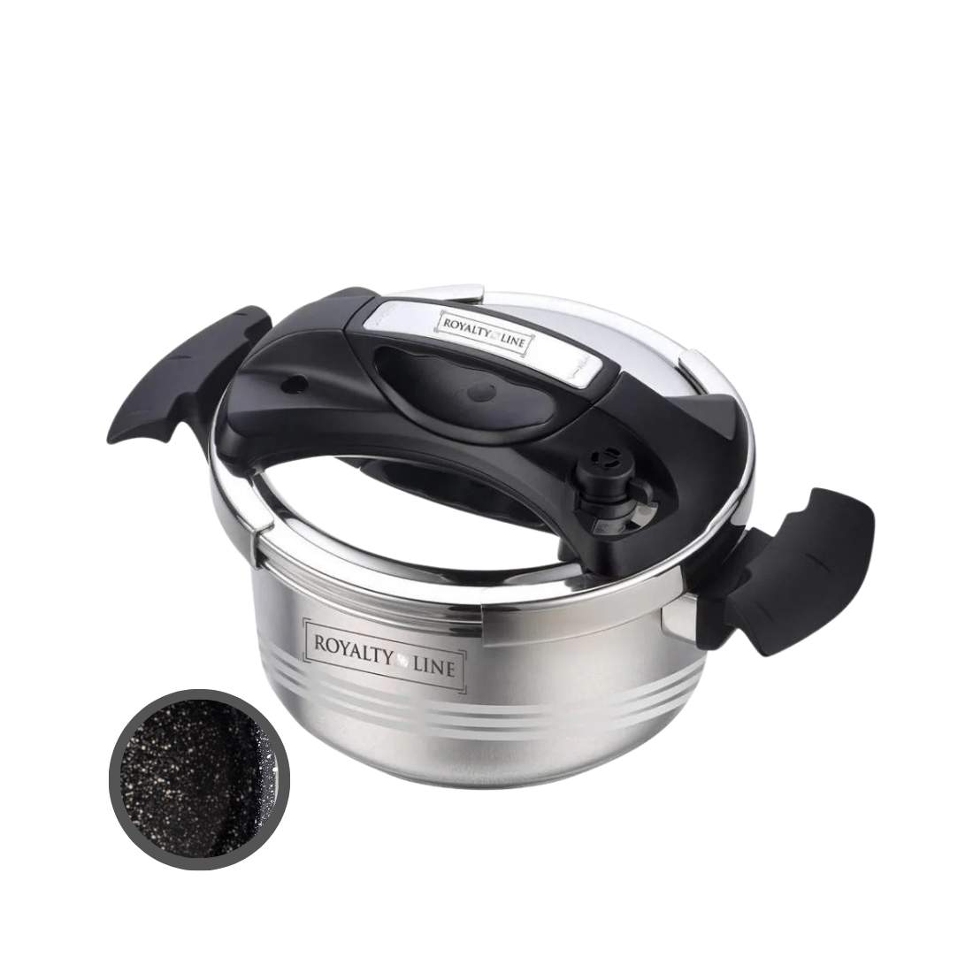 Royalty Line RL-24PS6LM: 24cm marmorbelagd tryckkokare - 6L | Elektronik - Tillbehör Mobil & Surfplatta - Mobiltillbehör - Mobilkablar - Tillbehör | Pryloteket