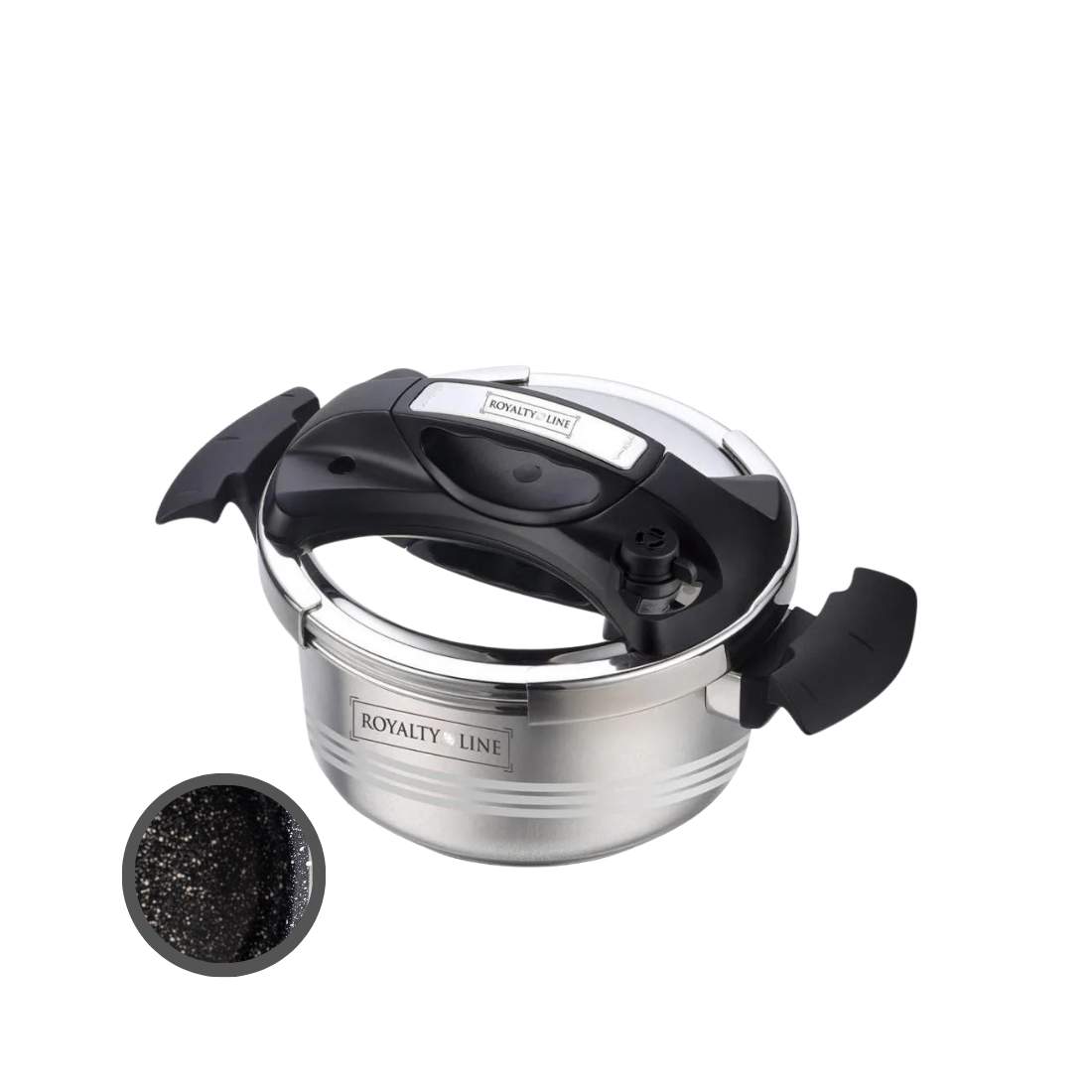 Royalty Line RL-24PS4LM: 24CM S/S marmorbelagd tryckkokare - 4L | Elektronik - Tillbehör Mobil & Surfplatta - Mobiltillbehör - Mobilkablar - Tillbehör | Pryloteket