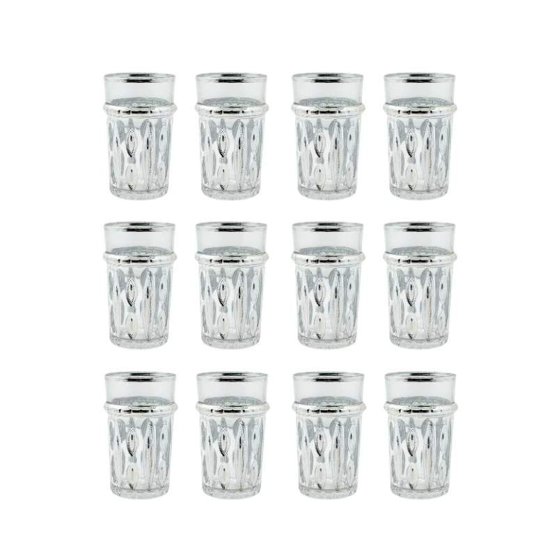 Eisenbach EB-GLS12S: 12-stykke teglas med sølv accent