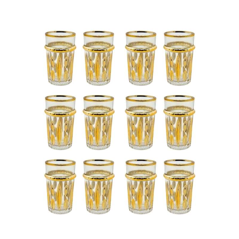 Eisenbach EB-GLS12G: 12 stykker teglas med guld accent