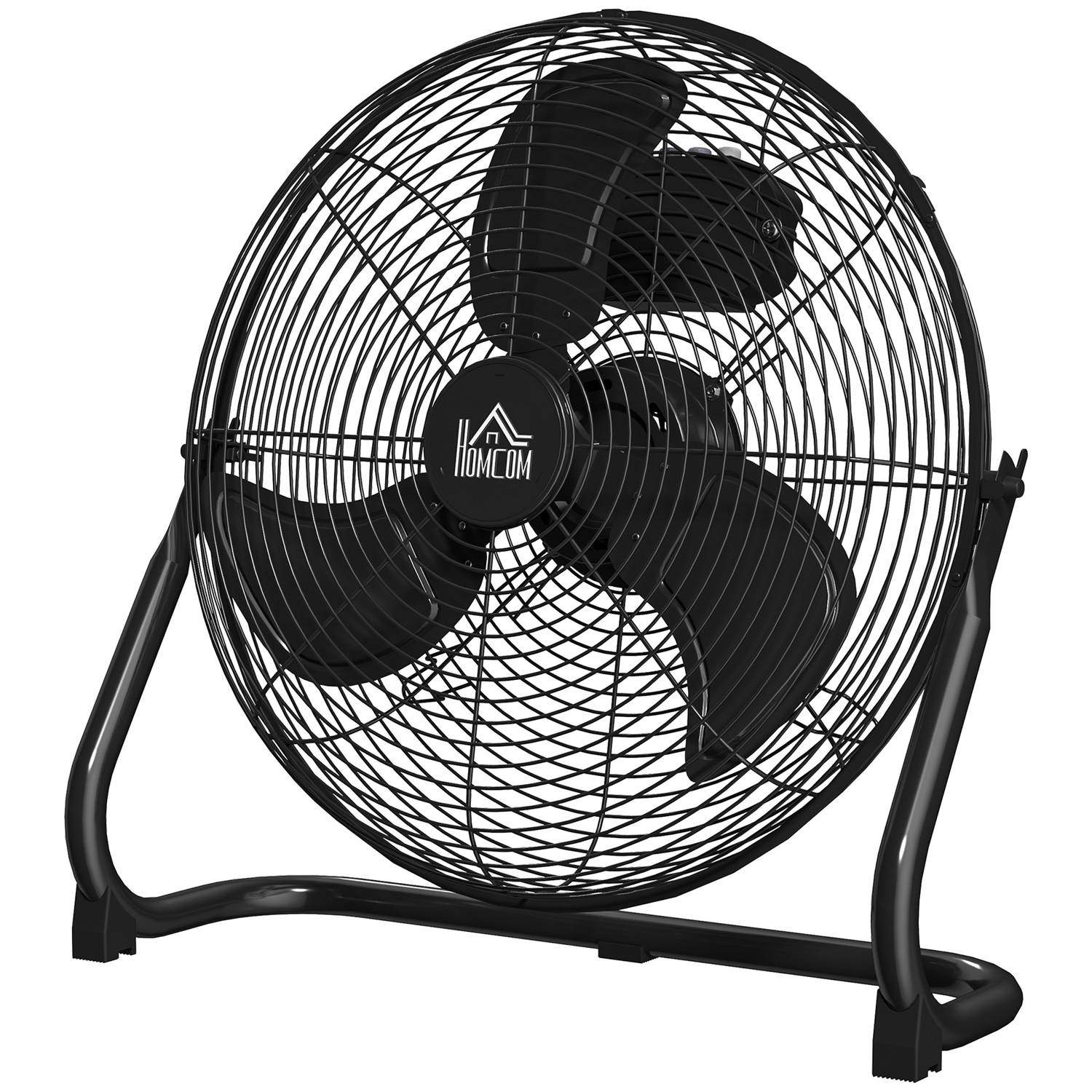 Bordventilator elektrisk ventilator med 4 hastighedsniveauer, 120° justerbar vinkel til hjemmet, kontoret, soveværelset, sort Ao