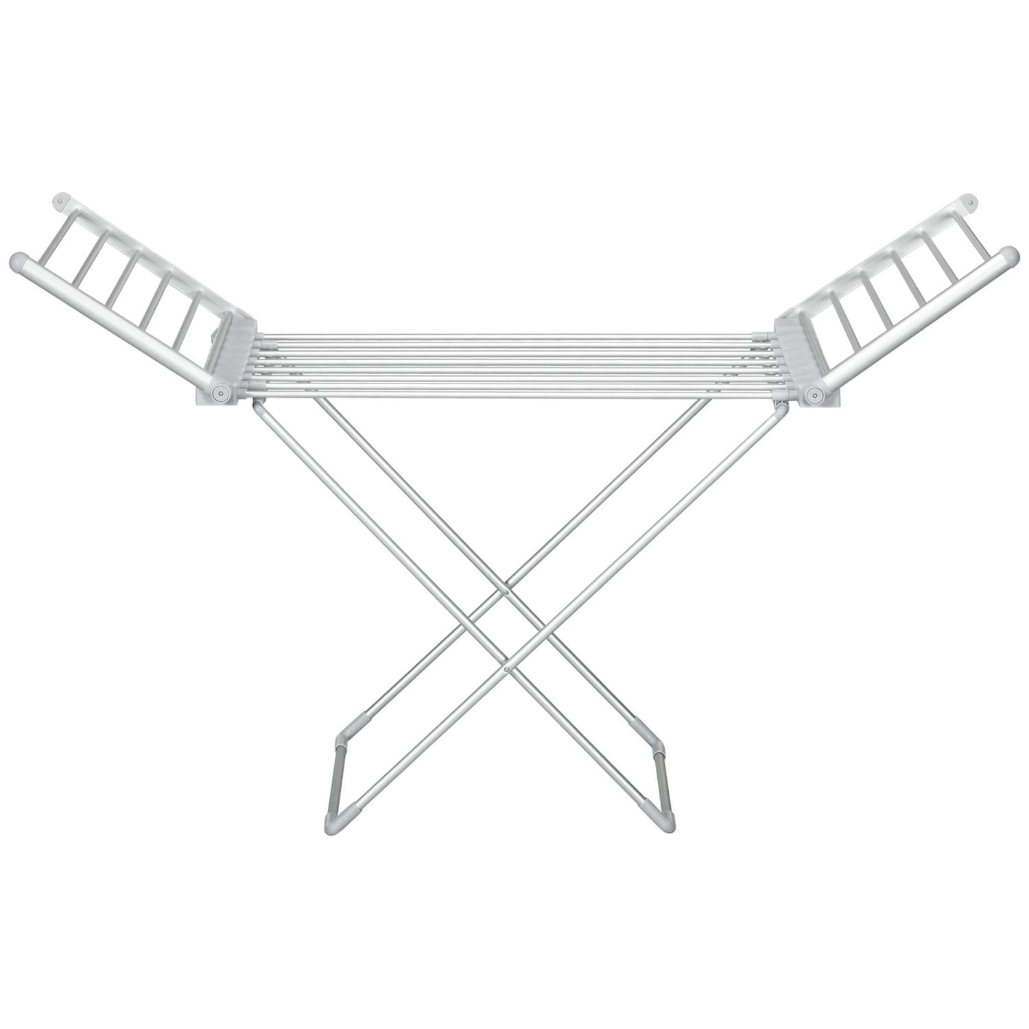 Elektrisk Tøj Airer Opvarmet Tøj Airer Foldbar Tøj Tørretumbler Justerbar Temperatur Aluminium 144 x 53 x 91 cm Aosom