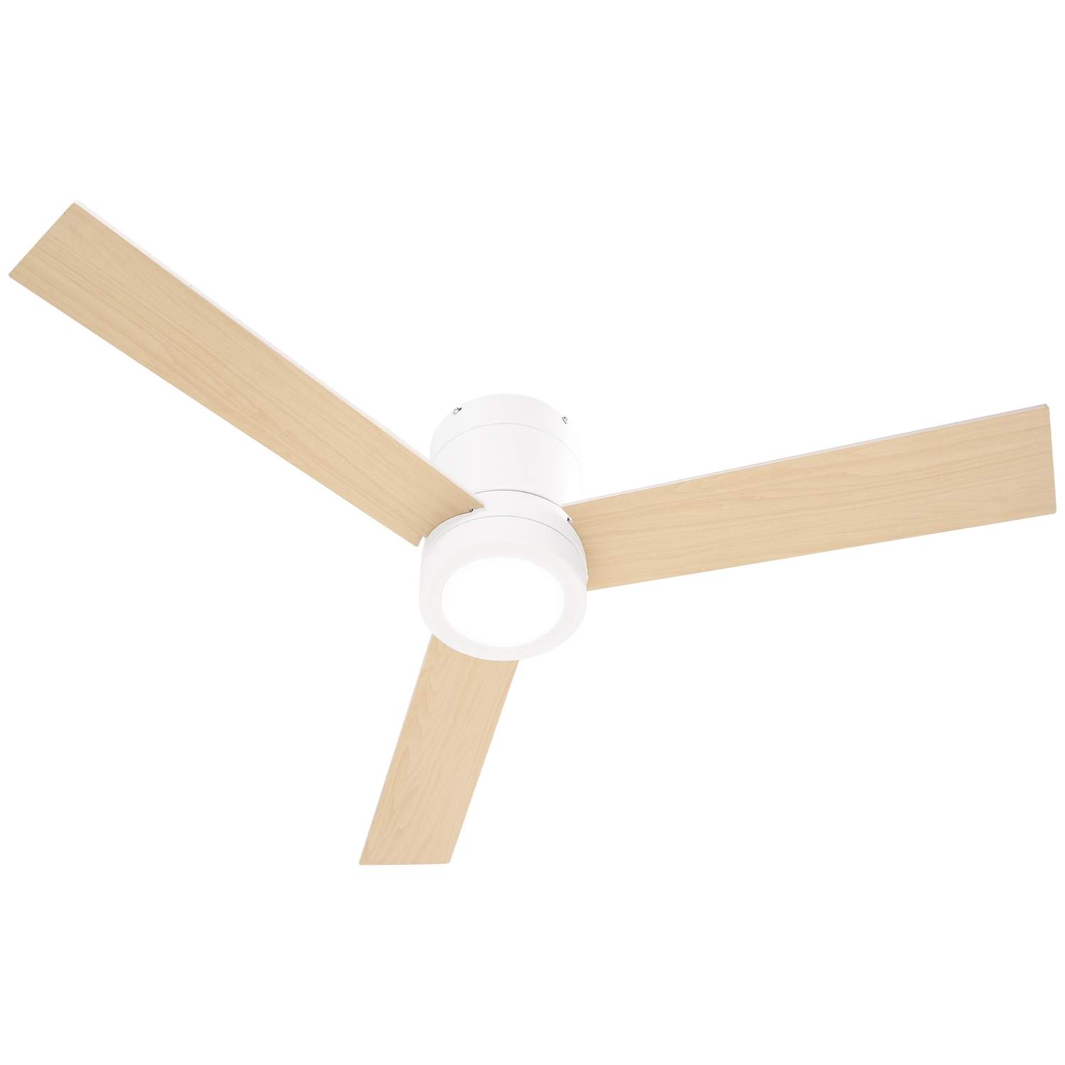 Loftsventilator med belysning, fjernbetjening, 48W loftslampe med ventilator, 112 cm støjsvag dæmpbar loftslampe med timer, 3 ha