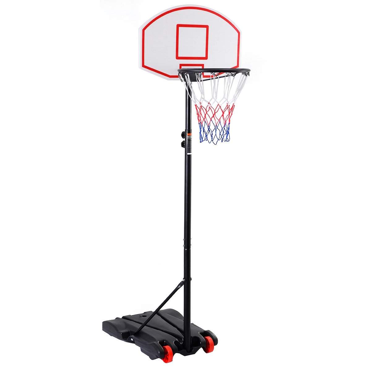Basketballstativ mobil basketballkurv med stativ højdejusterbar