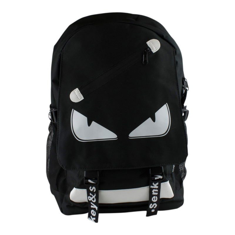 Selvlysende bærbar rygsæk med USB-port - Ghastly