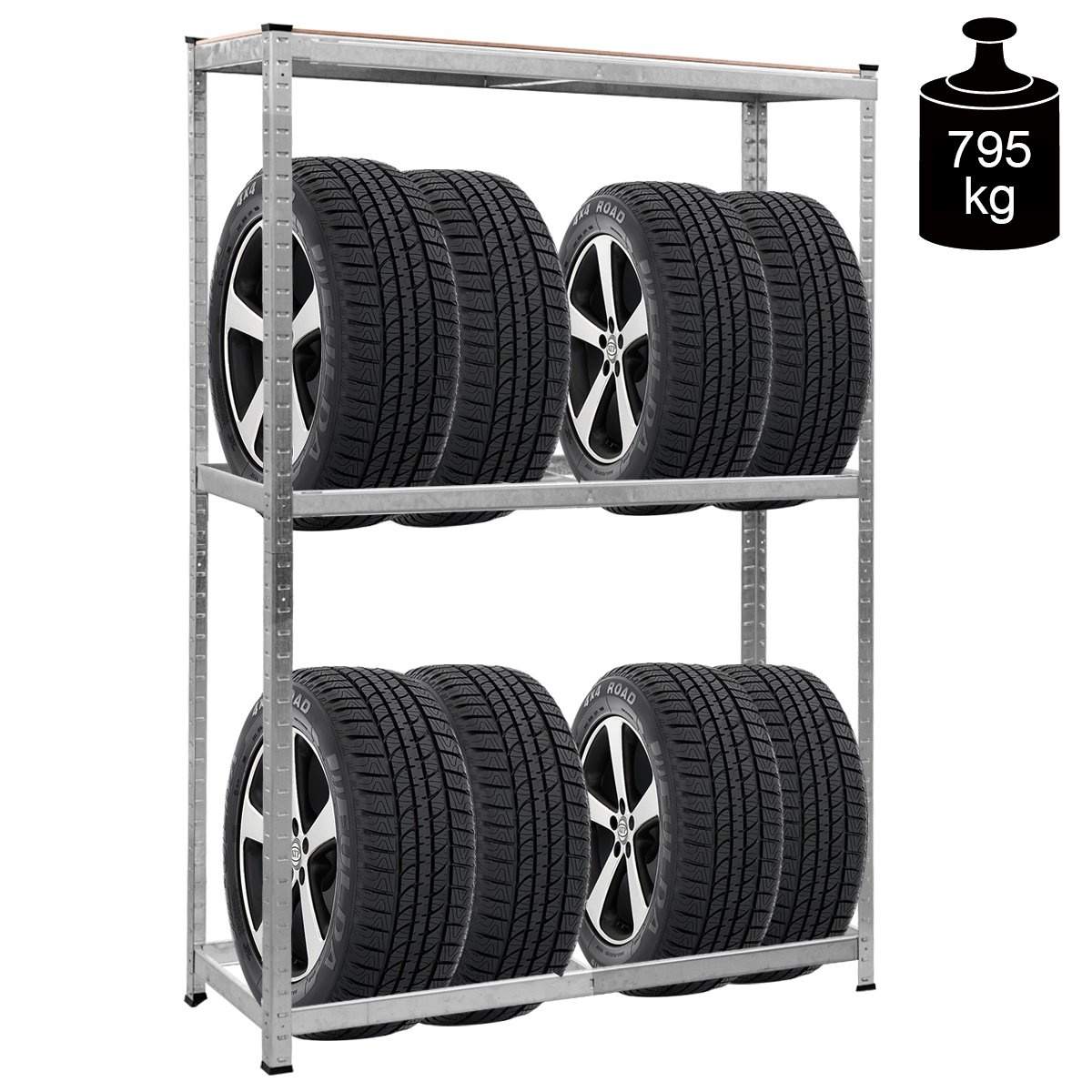 Dækstativ, dækstativ, værkstedsstativ, kraftigt stativ, opbevaringsstativ, plug-in rack