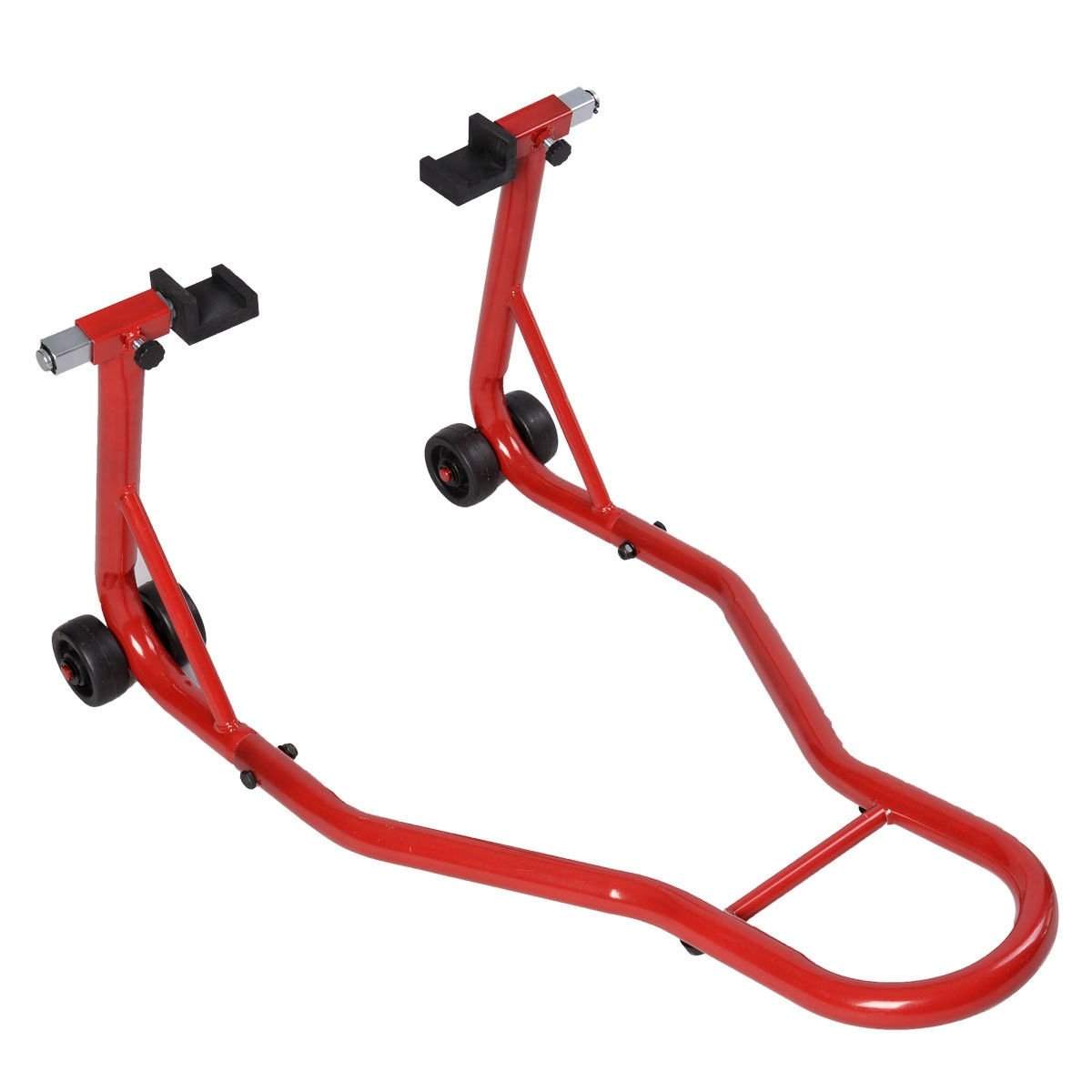 Reparationsstander motorcykel jack motorcykel stativ racing stand foran/bag rød