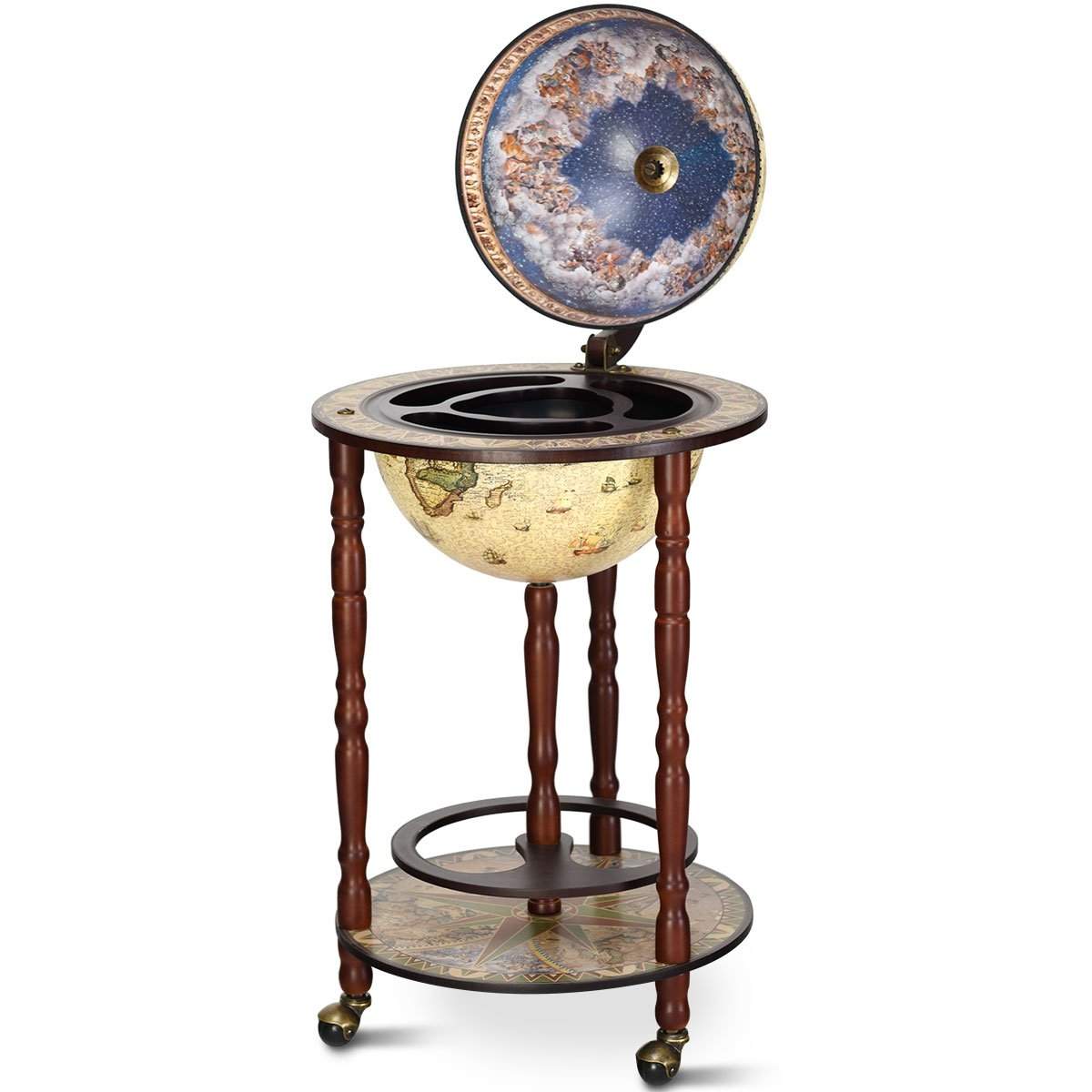 Massivt trä världen globe mini globe bar hem bar flaskställ | Hem & Hobby - Husdjur - Katt | Pryloteket