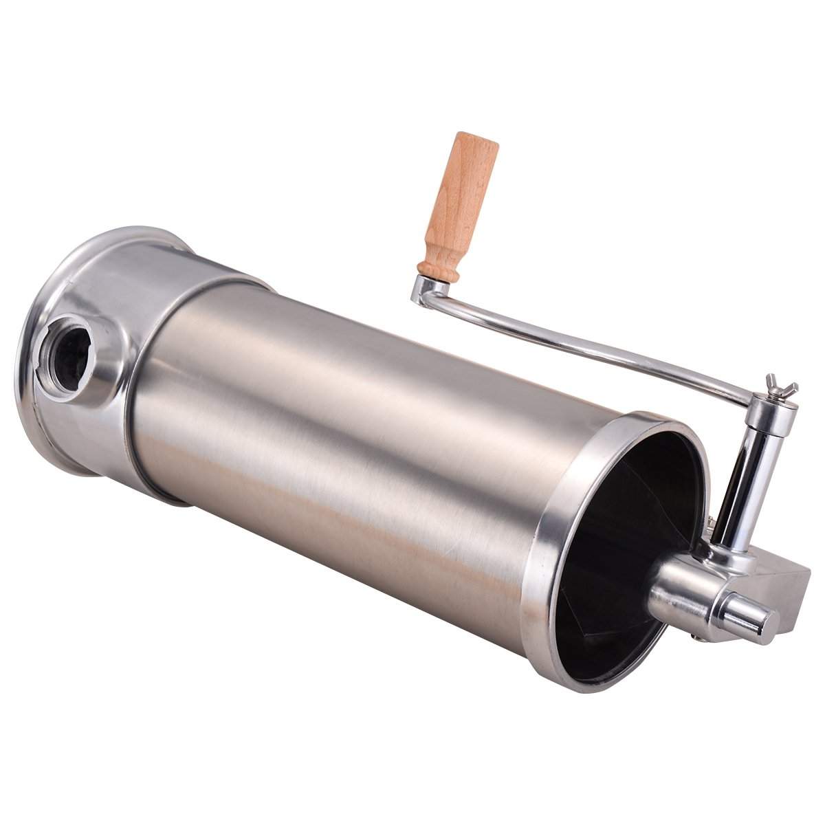 5 kg ruostumattomasta teräksestä valmistettu täyteaine makkarakone makkaran täyttökone sis. 6 täyttöputkea