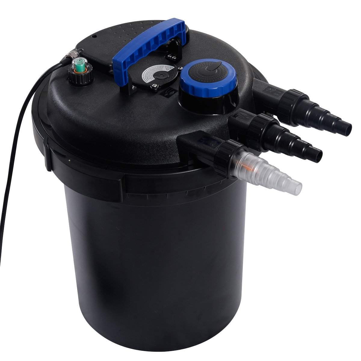 11 W UVC 10000 l/h trykfilter trykdam filter damfilter velegnet til damme op til 15.000 liter