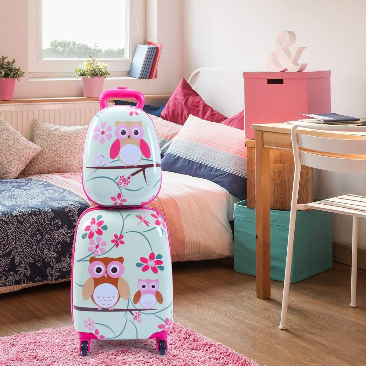 2-osainen matkalaukkusarja matkatavarat 16"" matkalaukku + 12"" reppu