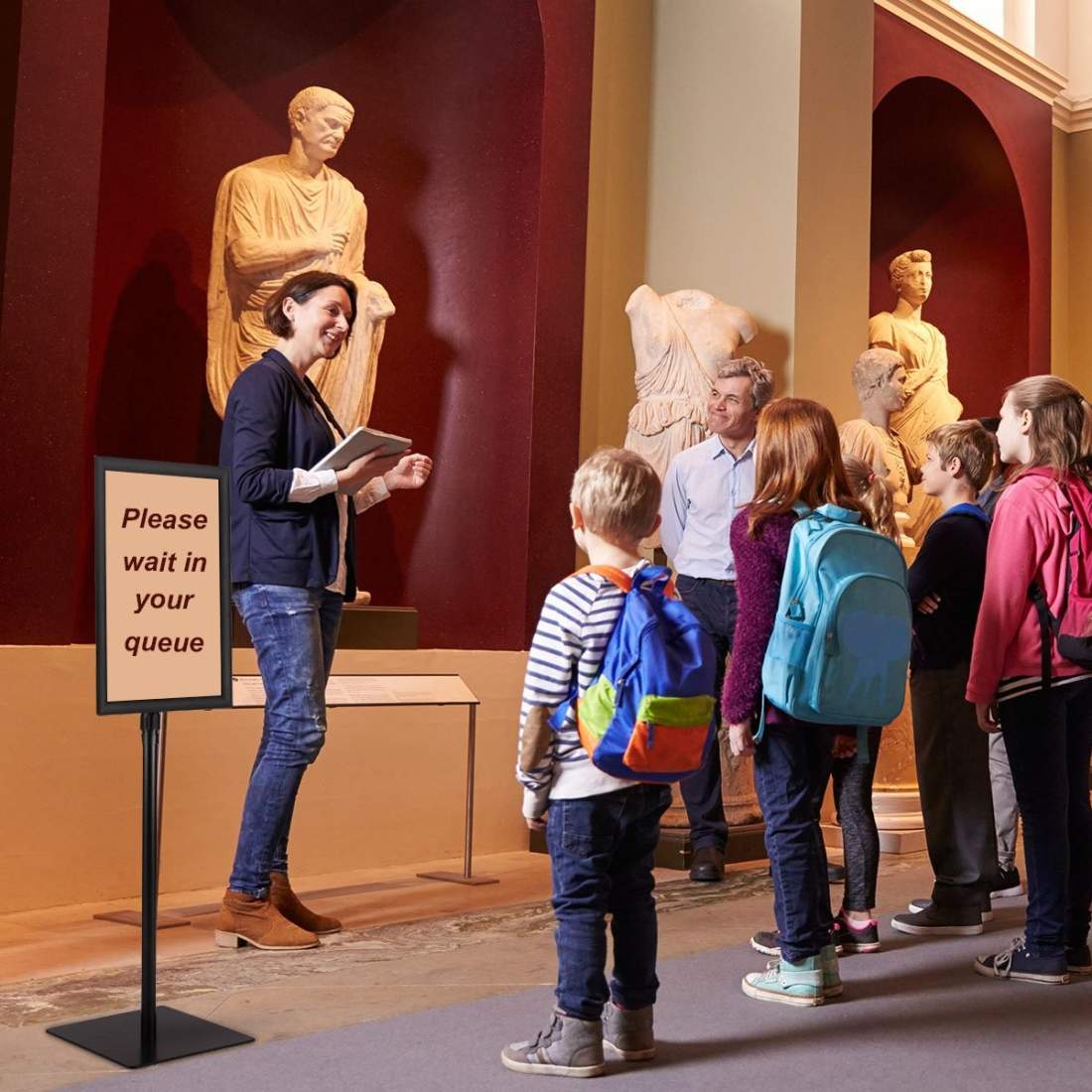 Informationsställ A3 höjdjusterbart avtagbart affischställ silver/svart 42 x 29,5 cm-svart | Mode & Accessoarer - Smycken, Smyckesset & Tillbehör - Ringar | Pryloteket