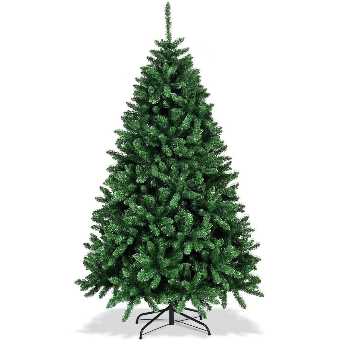 Juletræ 183 cm kunstigt juletræ med foldbart metalfod