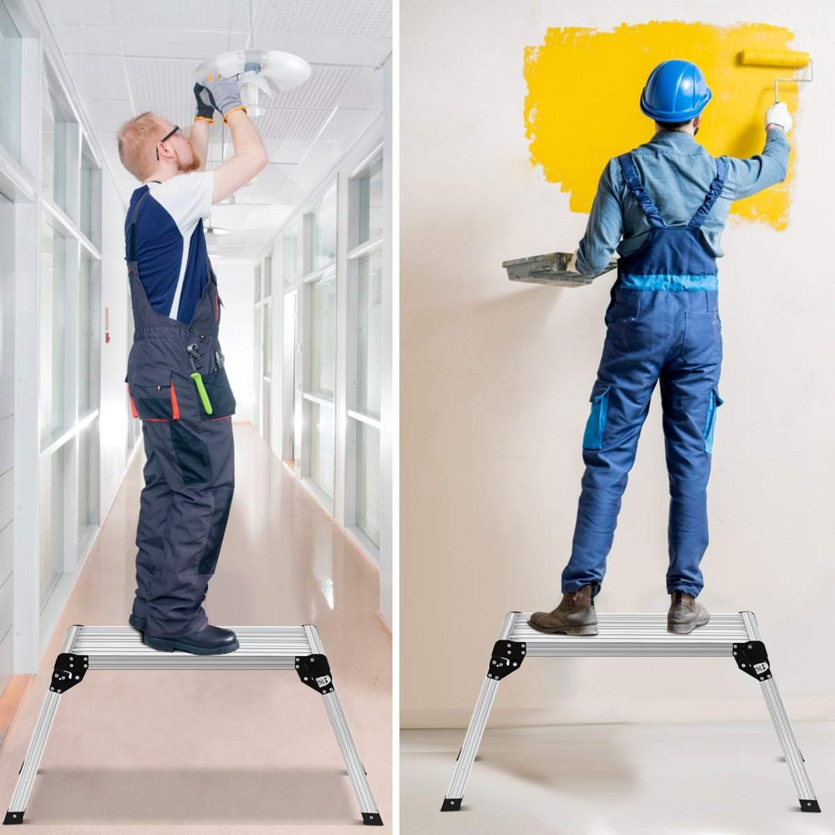 Alumiininen työtaso taitettava työpöytä tikkaat työtaso 150 kg