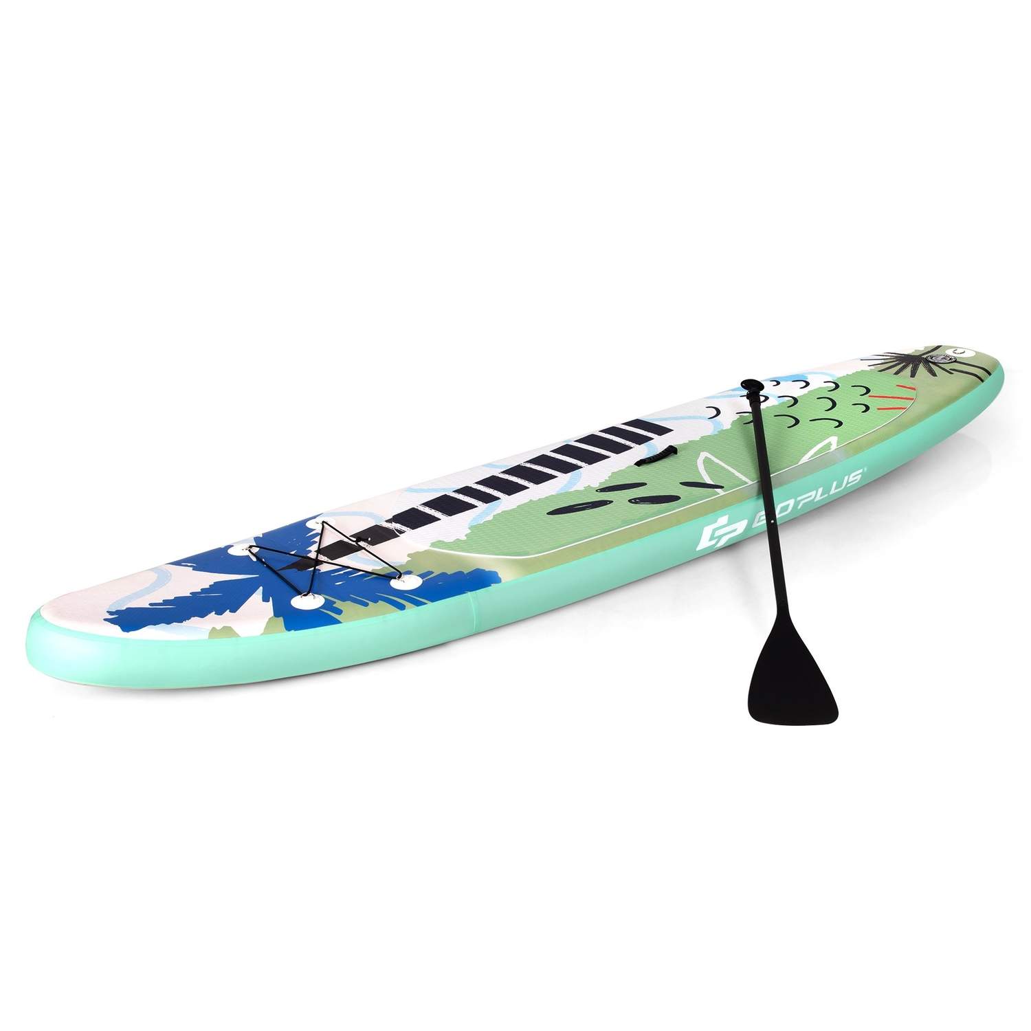 Stand Up Surfboard Oppustelig Surfboard Paddle Board 320 x 76 x 15 cm Grøn