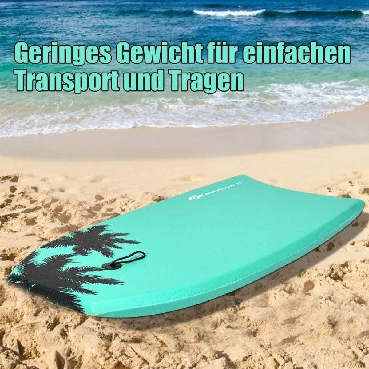 Bodyboard Surfboard Sup-Board Svømmebræt Svømmebræt 94 x 47 x 5,5 cm Grøn