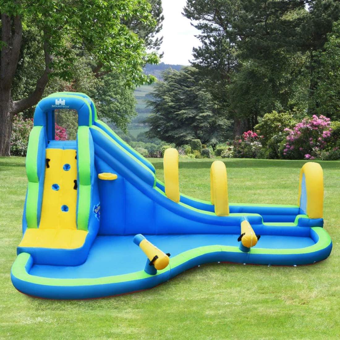 Bouncy Castle uppblåsbar vattenrutschbana med blåsare 478x366x242cm | Elektronik - Tillbehör Mobil & Surfplatta - Mobiltillbehör - Mobilkablar - Tillbehör | Pryloteket