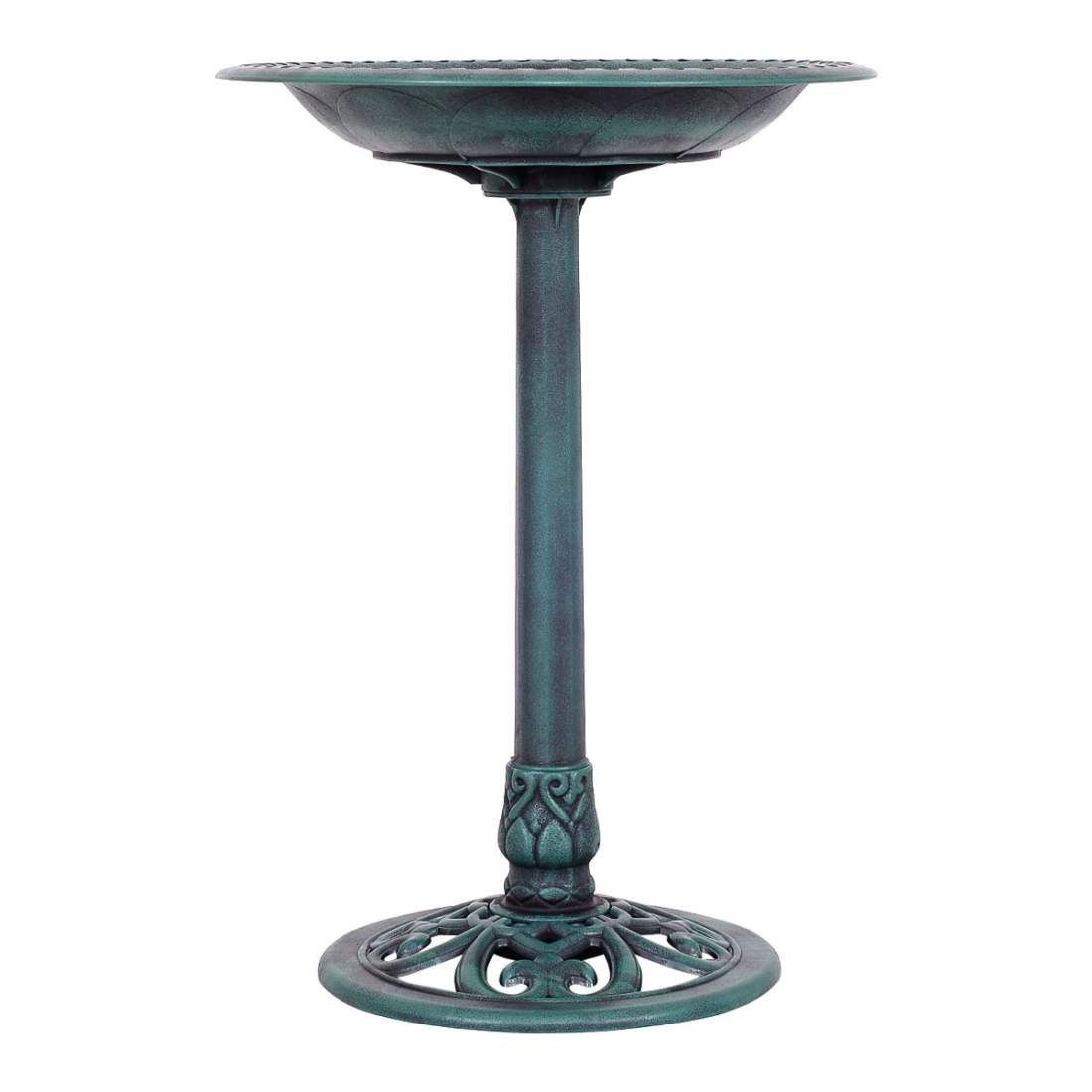 Fågelbad Fristående fågelbad med stativ Fågeldricksstation Ø50 x 72 cm Grön | Hem & Hobby | Pryloteket