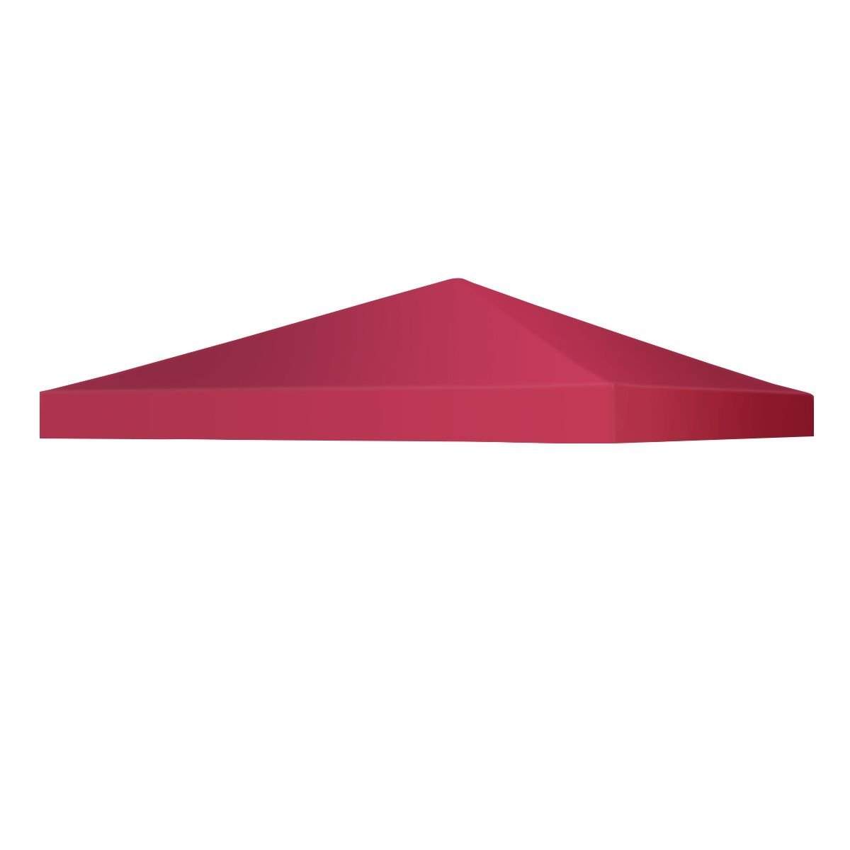 Havepavillon udskiftning tag solafskærmning afdækning med velcro lukkere 300 x 300 cm vin