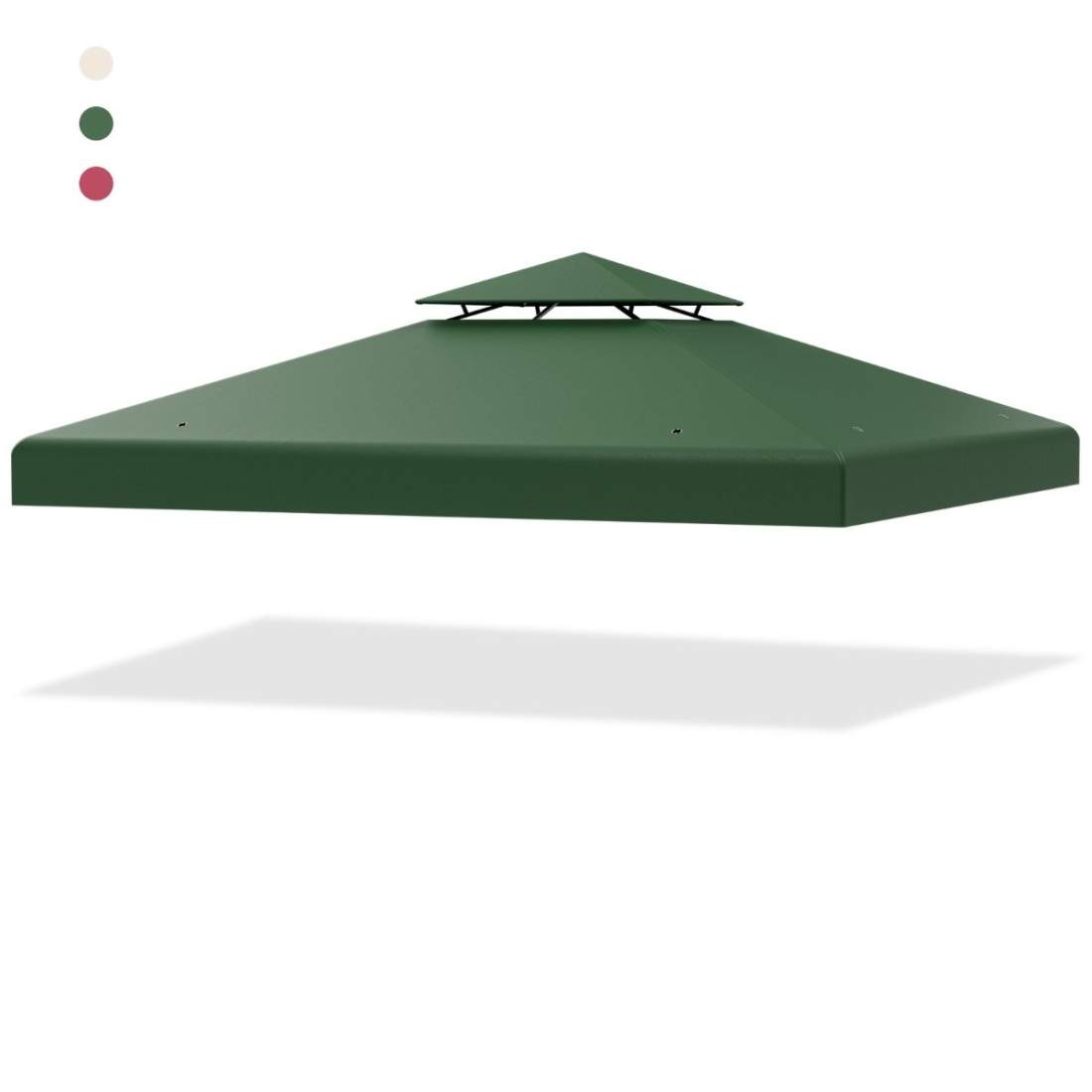 Ersättningsöverdrag 300 x 300 cm altantak för dubbelvånings lusthus mörkgrönt | Hem & Hobby - Hem & Hushåll - Bygg | Pryloteket