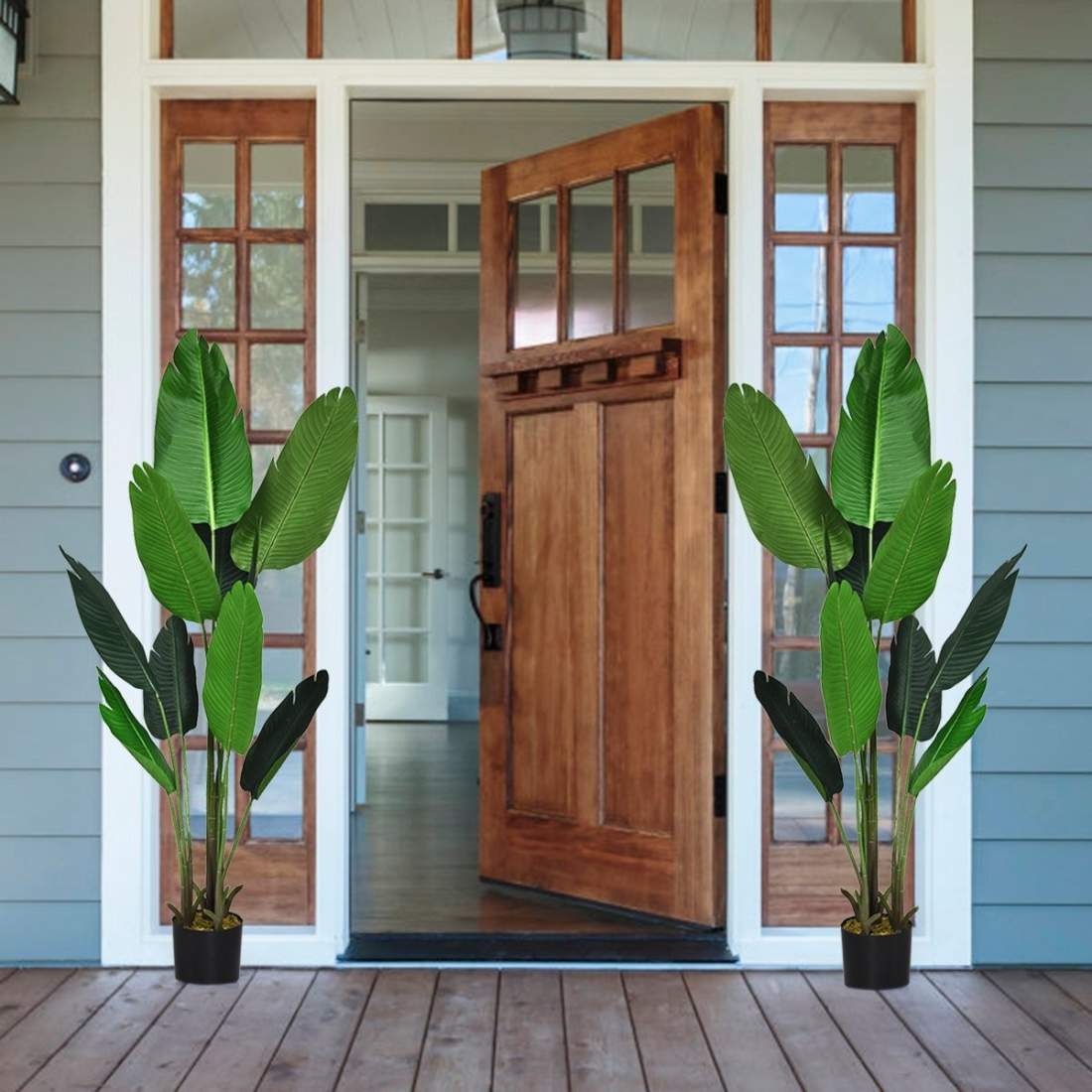 Konstgjord växt Konstgjord grön växt 160cm Tropisk Palm Artificiell Monstera ormväxt | Hem & Hobby - Hem & Hushåll - Sovrum | Pryloteket