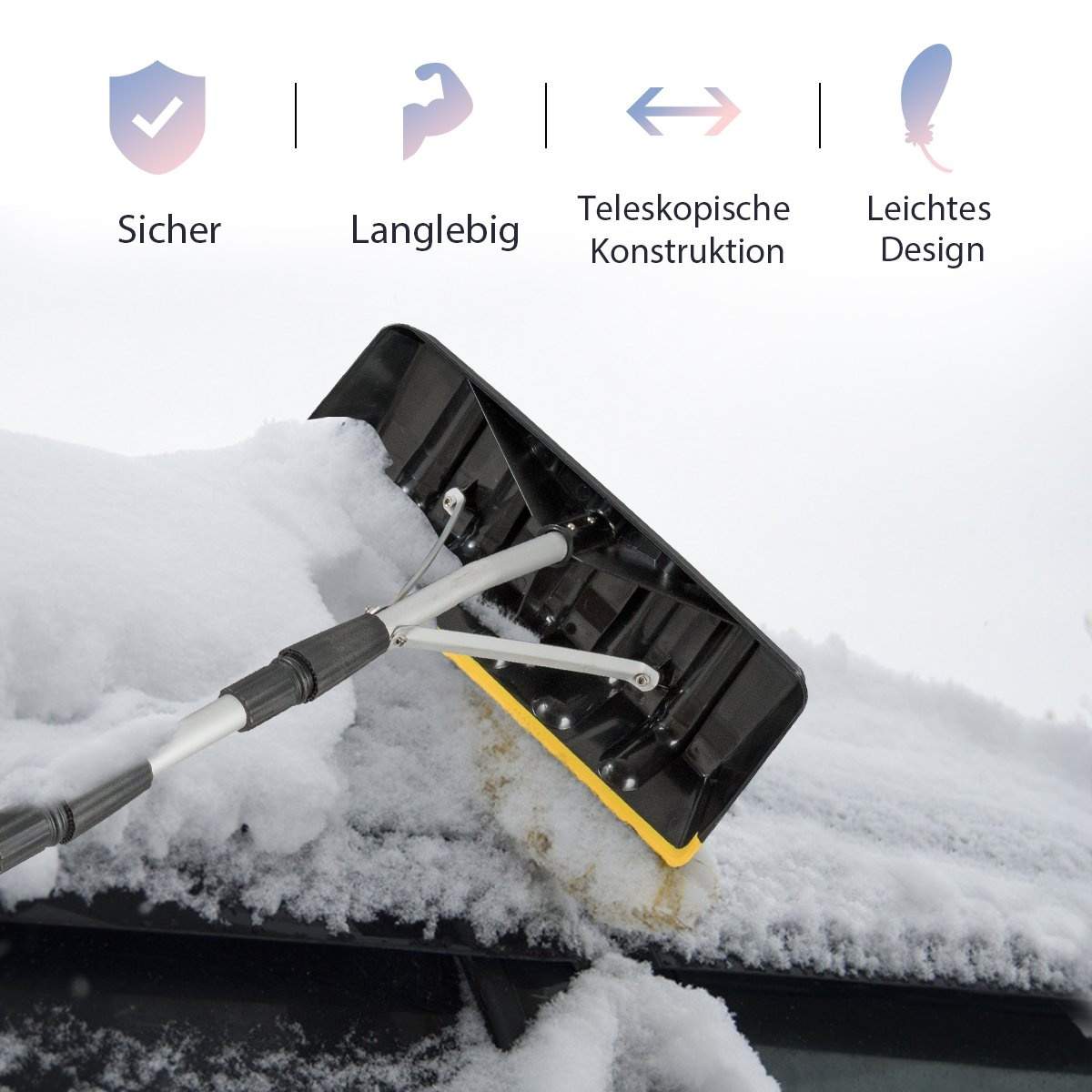 Safstar aluminiumssnetagrive 6,4 m lang tagrive med 39 cm overdimensioneret klinge