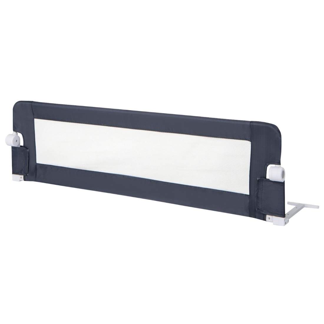 Fällbar sängstång med justerbara & ett-klicks vikband sängskydd 150 x 42cm grå | Hem & Hobby - Hem & Hushåll - Tvätt - Tvättkorgar | Pryloteket
