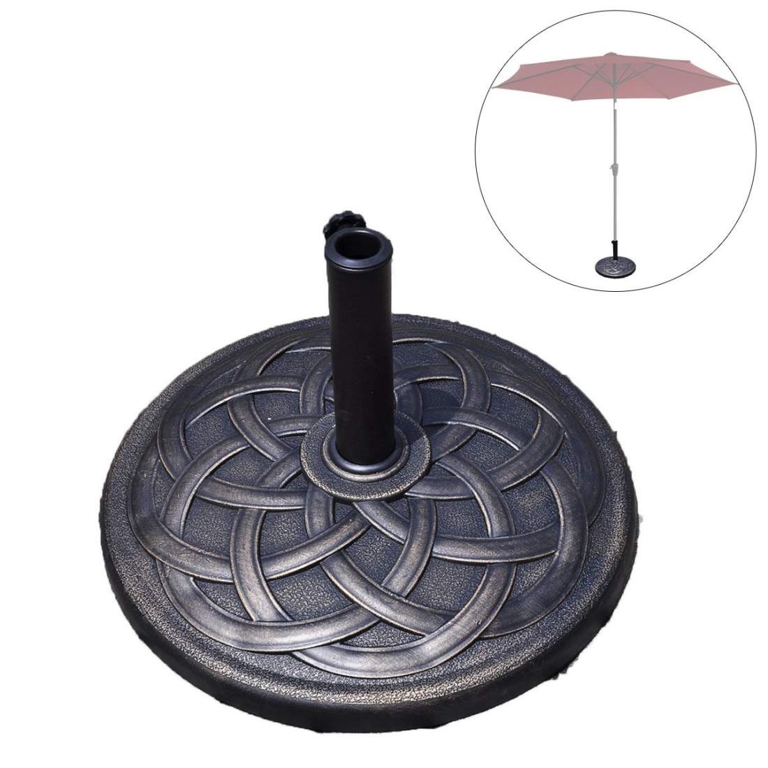 Parasollställ marknadsparaplyställ parasollbas balkongparasollställ | Hem & Hobby - Hem & Hushåll - Förvaring & Organisering - Paraplyställ | Pryloteket