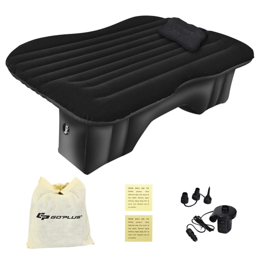 Universal uppblåsbar luftmadrass med elektrisk pump 142x91x48cm svart | Hem & Hobby - Hem & Hushåll - Kök - Köksredskap - Lock | Pryloteket