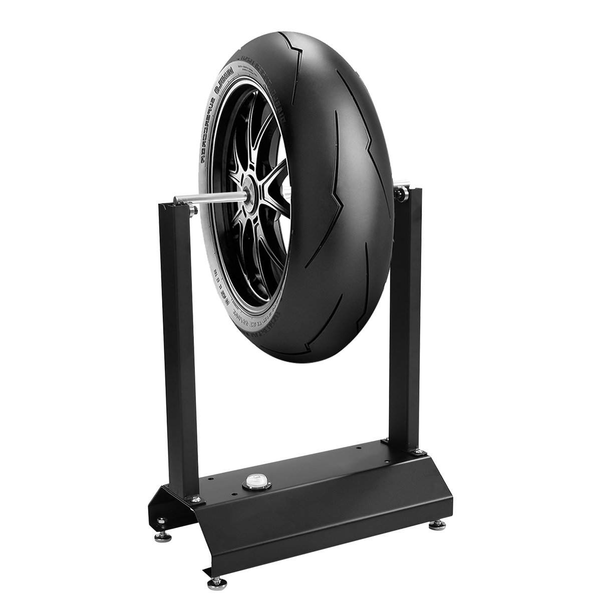 Bærbar motorcykelhjulbalancer med justerbare kegler 40,5 x 22 x 51 cm