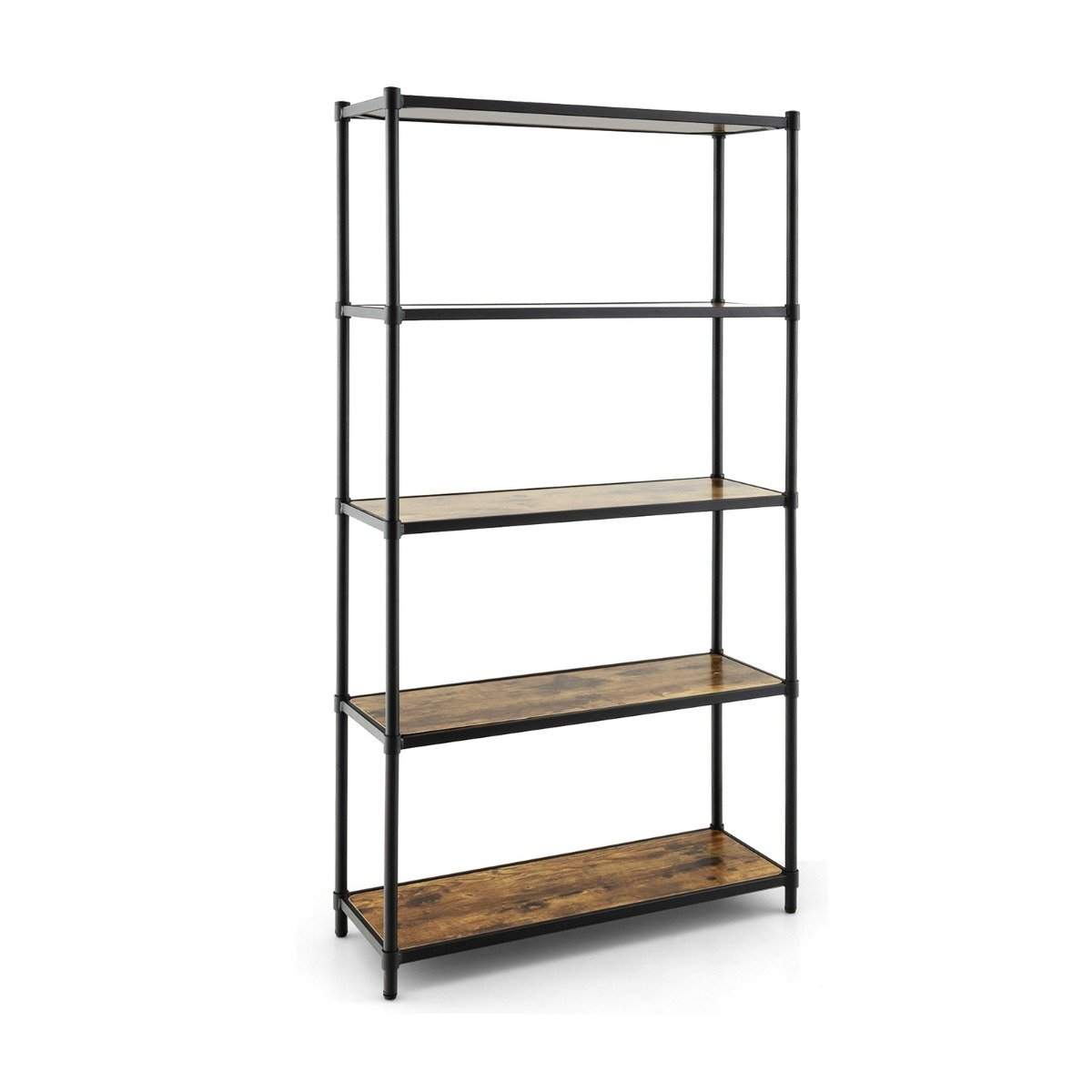 5-lags bogreol Fritstående opbevaringsstativ 80 x 29 x 154 cm