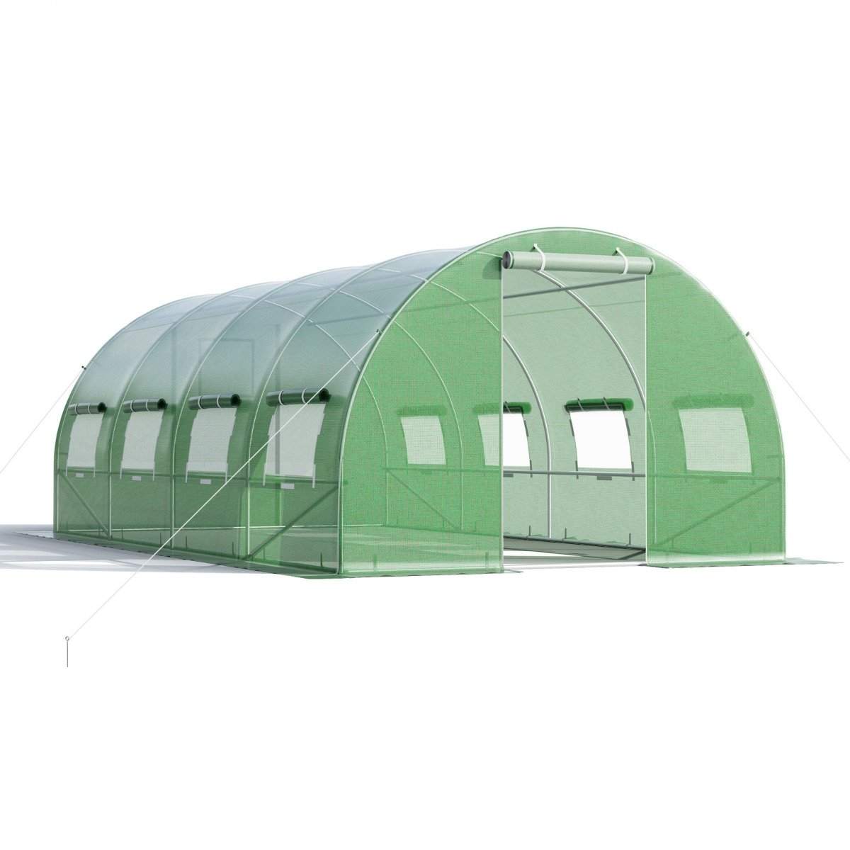 600 x 300 x 200 cm Stor Walk-in Tunnel Växthus Grön | Hem & Hobby - Hem & Hushåll - Trädgårdsartiklar - Växthus | Pryloteket