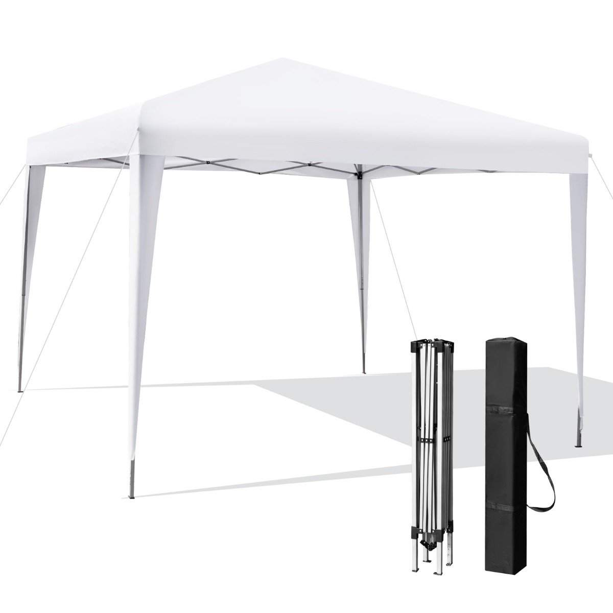 3 x 3 m Pop-Up Gazebo Outdoor Beach Teltta Valkoinen