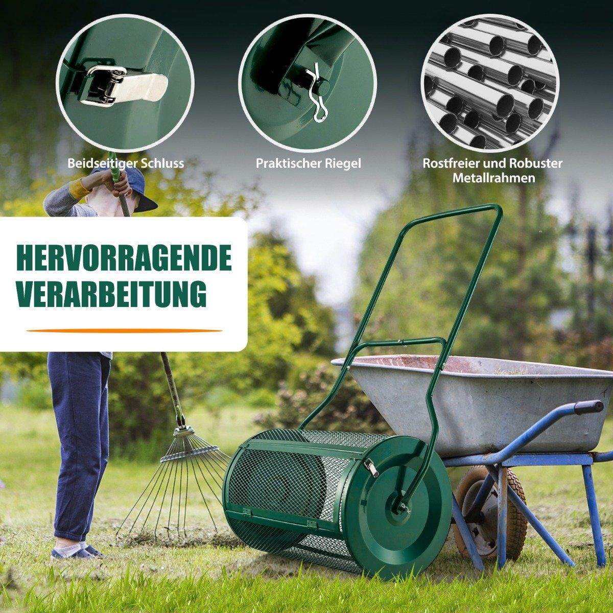 24"" korkea kompostilevitin turvelevitin parannetulla U-muotoisella kahvalla