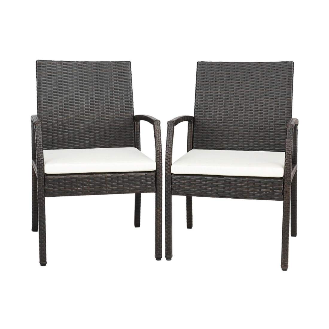 Utomhus PE rottingstolar med mjuka dragkedjekuddar rottingstol för trädgård | Hem & Hobby - Hem & Hushåll - Kök - Servering | Pryloteket