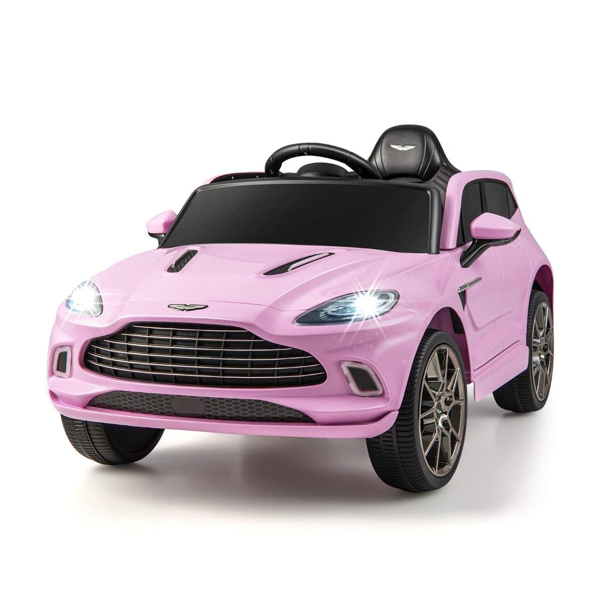 12V Aston Martin DBX børnebil med 2,4G fjernbetjening 1,4-2,5 km/t pink