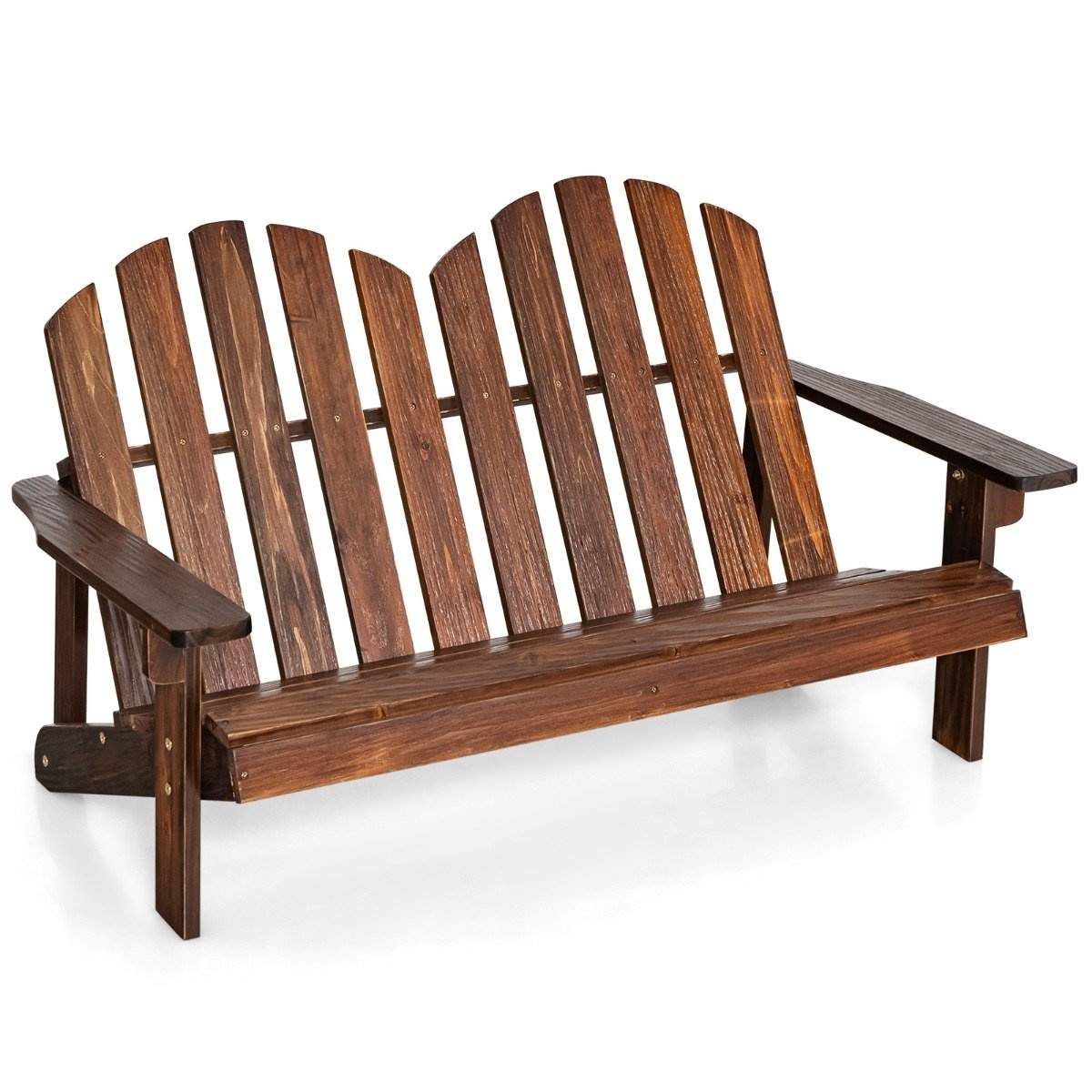 Adirondack stol til børn 2-personers Adirondack stol lavet af træbrun 99 x 51 x 56,5 cm