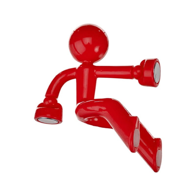 Klättrande Gubbe kylskåpsmagnet - Röd | Hem & Hobby - Hem & Hushåll - Kök - Kylskåpsmagneter | Pryloteket