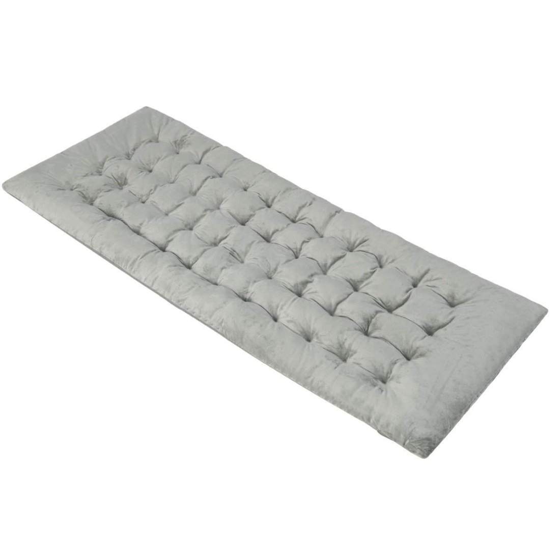 190 x 70 cm tältbäddsdyna i bomull 7 cm tjock madrass med 4 fästband grå | Hem & Hobby - Resa & Semester - Övrigt | Pryloteket