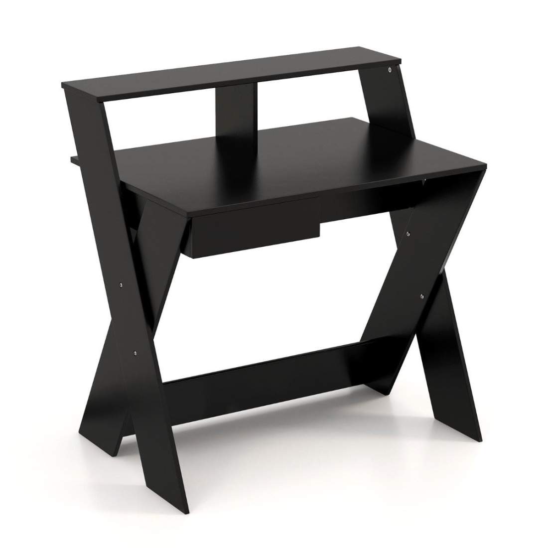 X-format datorbord med låda och bildskärm svart | Elektronik - Datortillbehör - Tangentbord, Möss & Fjärrkontroller - Tangentbord | Pryloteket