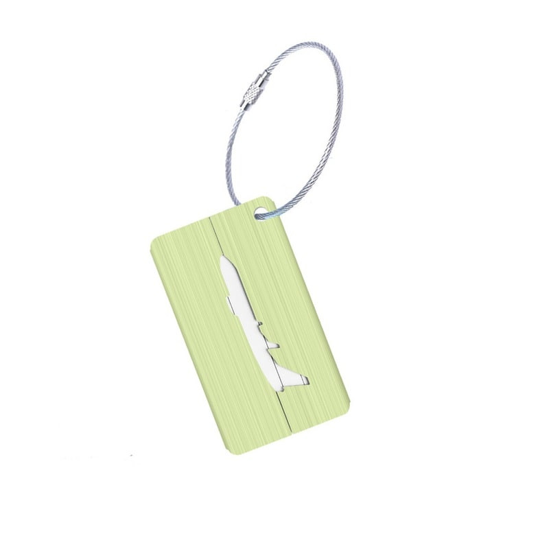 Alumiininen, Lentokoneaiheinen Laukkutagi - Vihreä