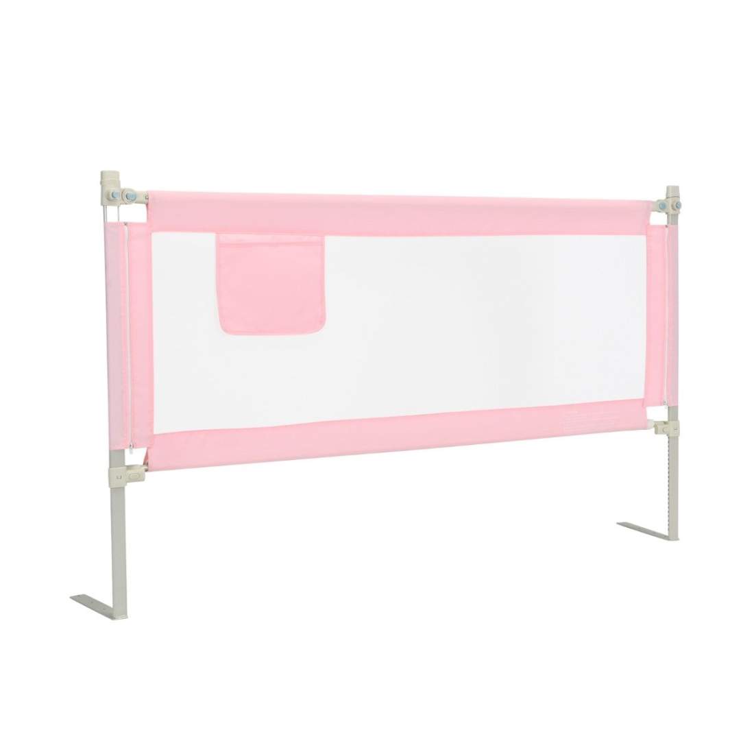 175 cm sängstång med 24 justerbara höjder & sidoficka sängskydd rosa | Leksaker & Spel - Leksaker | Pryloteket