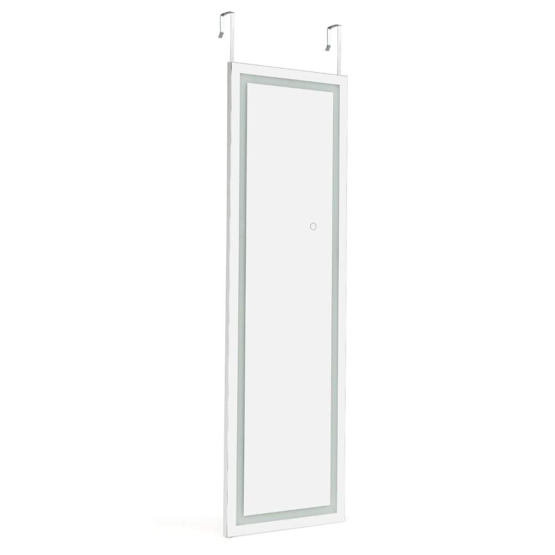 37 x 120 cm 2 i 1 väggspegel med 3 färger LED-belysning fullängdsspegel hängande spegel | Sport & Fritid - Friluftsliv & Camping - Belysning | Pryloteket