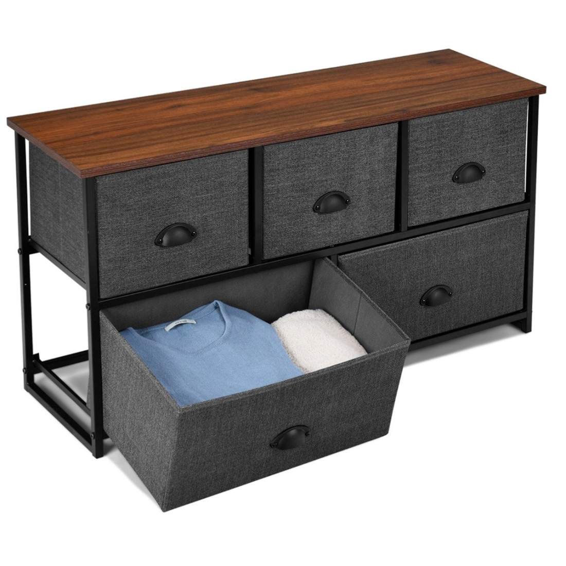 Förvaringsenhet med 5 lådor Horisontell kubförvaringslåda 100 x 30 x 53,5 cm | Sport & Fritid - Träning - Träningskläder & Accessoarer - Träningskläder | Pryloteket