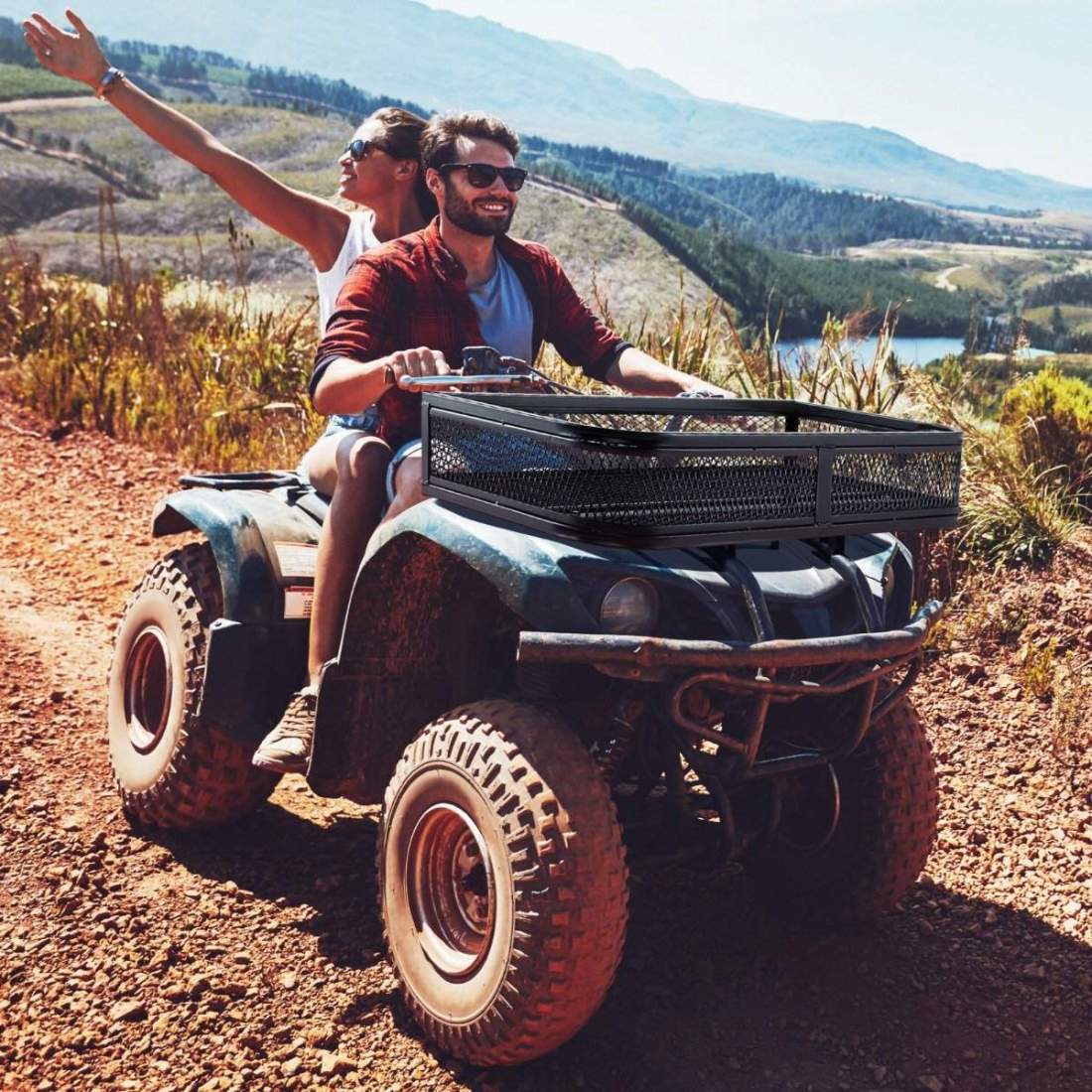 ATV frontmatad korg, främre bagagekorg, bagagehylla korg, förvaringskorg 92 x 44 x 16,5 cm | Elektronik - Tillbehör Mobil & Surfplatta - Mobiltillbehör - Mobilkablar - Tillbehör | Pryloteket