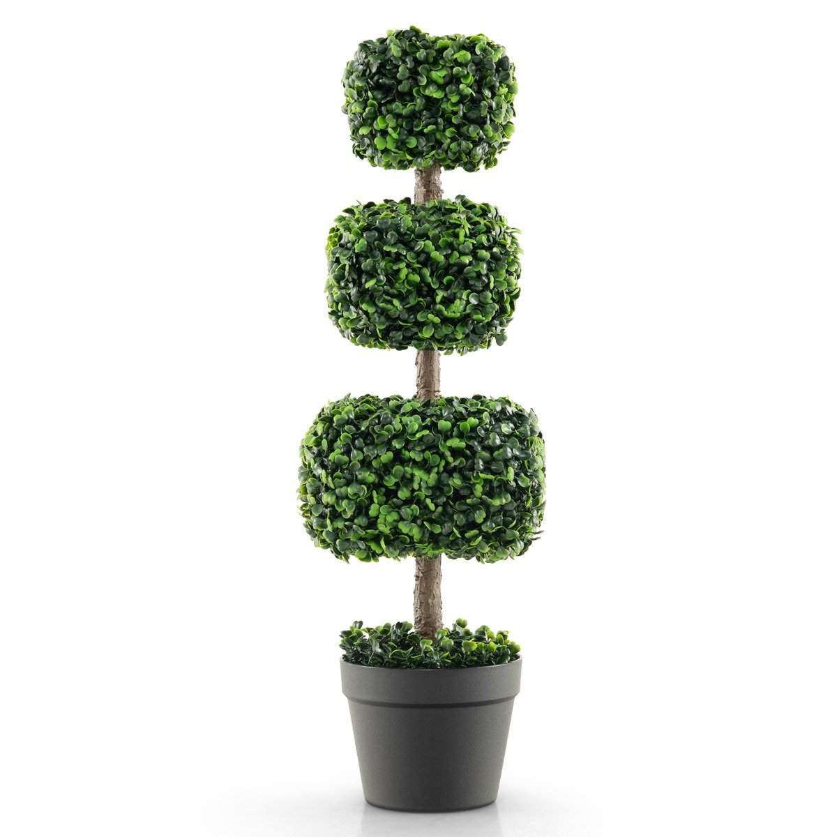 75 cm kunstig plante kunstigt træ med potte kunstig dekorativ plante potteplante grøn