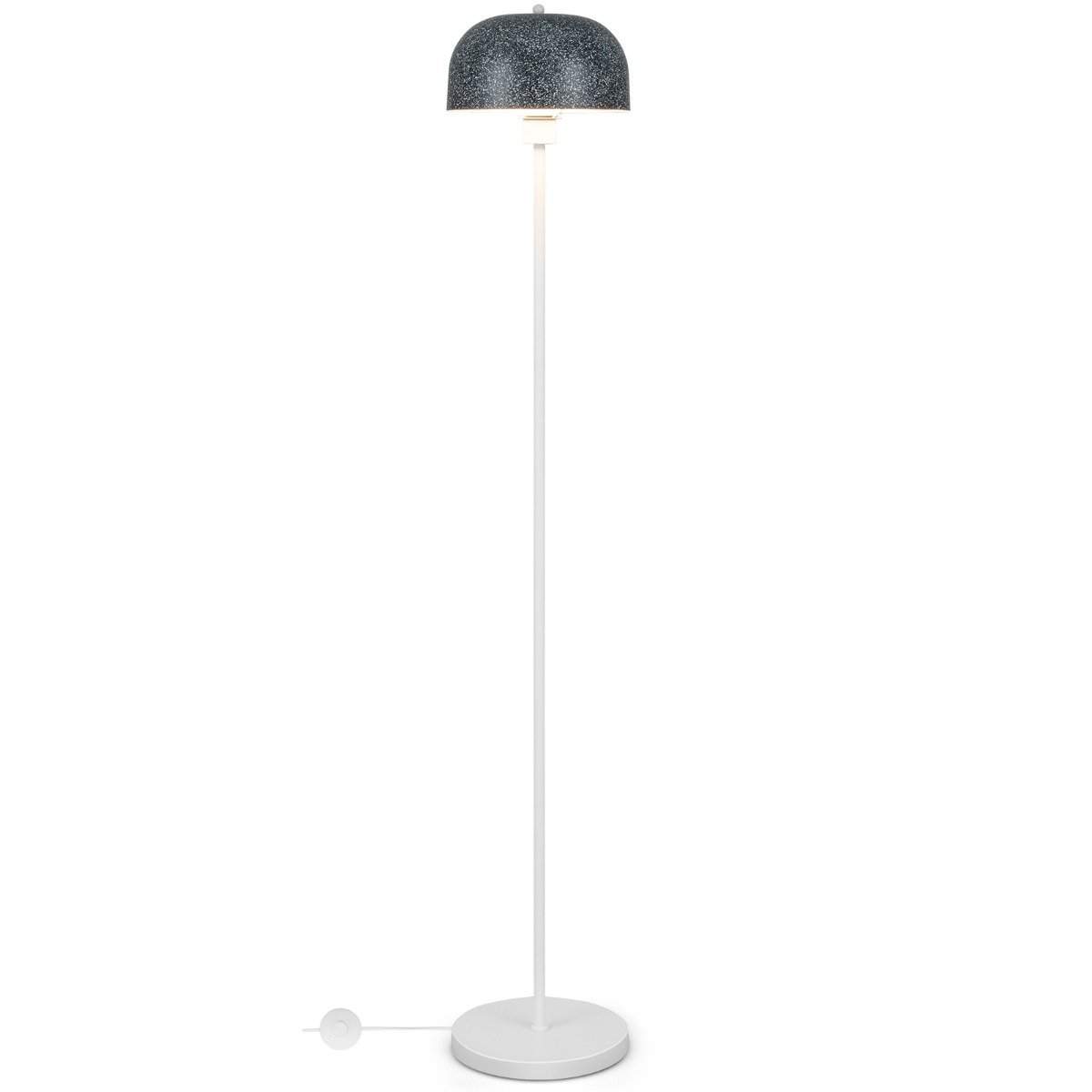 146 cm gulvlampe med fodkontakt & E27 pærefod & gulvlampeskærm